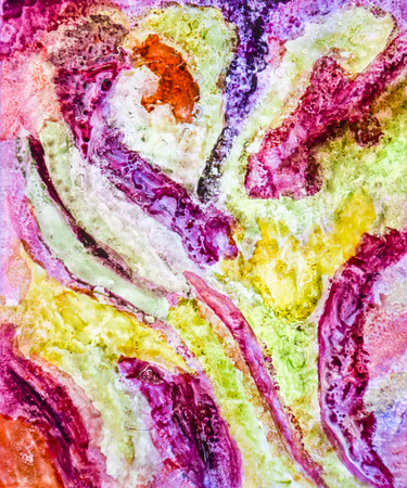 colorful bright glass abstract reflection light background blue yellow orange purple
Â の写真素材