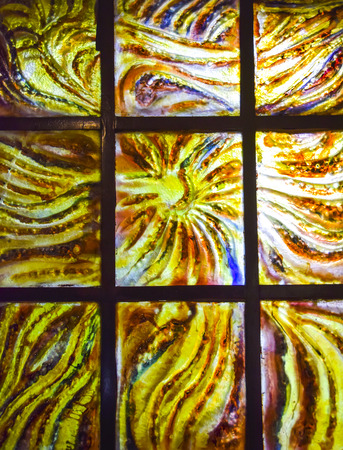 colorful bright glass abstract reflection light background blue yellow orange purple
Â の写真素材