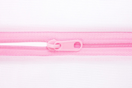 Close-up photo of empty laundry bag.の写真素材