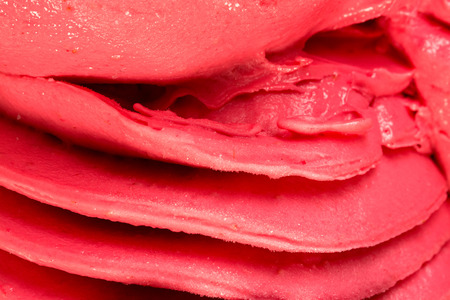Close-up of watermelon cherry flavoured sorbet textureの写真素材