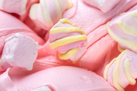 Close up of ice-cream and marshmellow
