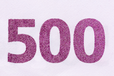 Photographed close-up money of the European Union, the par value of five hundred euro. High resolution photo.の写真素材