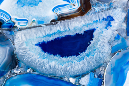 Elegant agat texture in delightful blue colour surface. High resolution