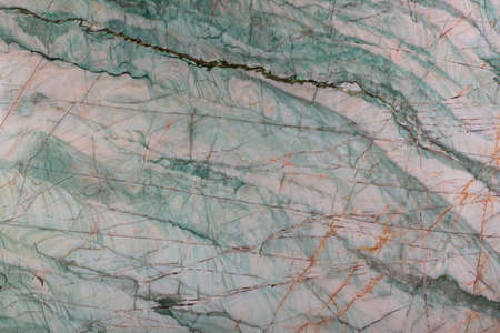 Emerald - natural polished quarzite stone in green color, photo of slab texture for perfect interior, background or other design project.の写真素材