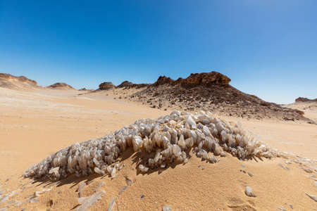 Rock formations in impressive Desert on the sky background.の写真素材
