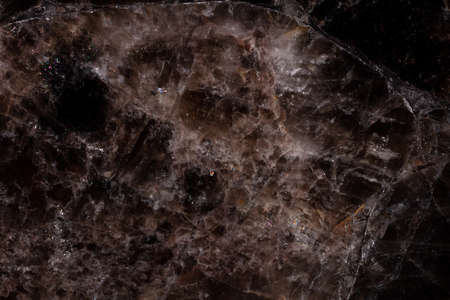 Smoky Quartz background, natural texture in dark tone for your design.の写真素材