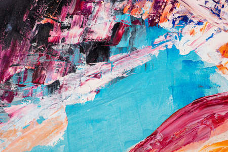 Abstract painting background in beautiful colors, unique artwork.