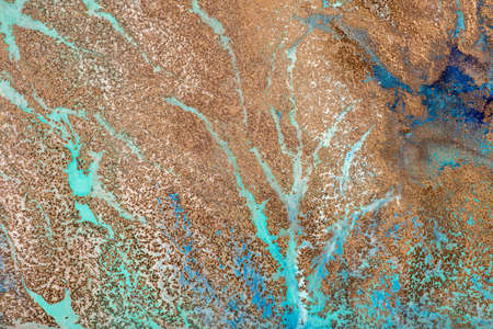 Abstract painting background in light brown color, creative artwork.