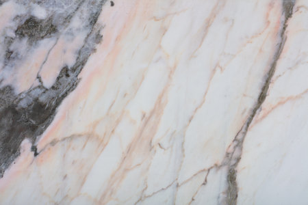Calacatta Creme marble background, texture in gentle light color.の写真素材