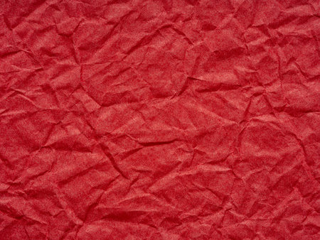 Scarlet folds craft a topography of emotion, mapping a journey of intensity across a paper canvasの写真素材