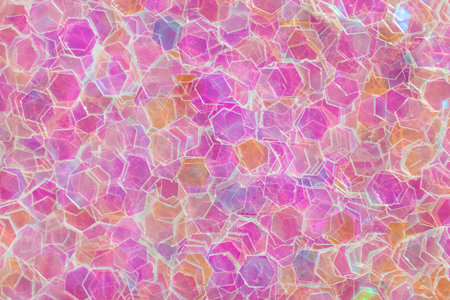 Pink background with shiny glass.