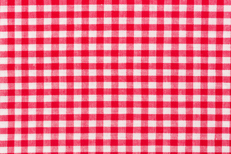 Checked red and white table cloth. High quality texture in extremely high resolution.の写真素材