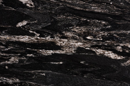 Unique Cosmic Black - granite background, texture in dark tone for your personal creative interior work.の写真素材