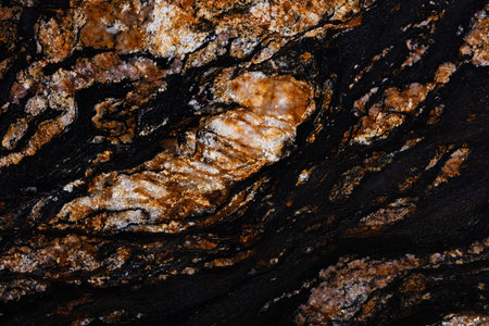 Black Magma granite texture in attractive dark color.
