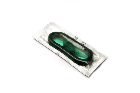 condom on whiteの写真素材