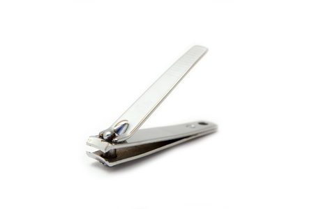 nail clipper on whiteの写真素材