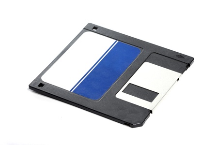 floppy disc on whiteの写真素材
