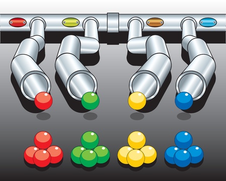 diagram with pipes vector epsのイラスト素材
