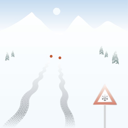 skidding tire trackのイラスト素材