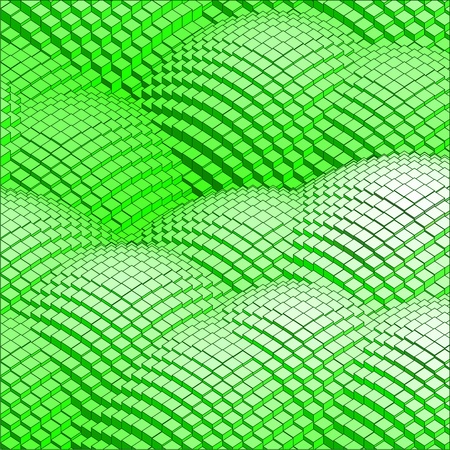 abstract 3d vector background green mountainsのイラスト素材