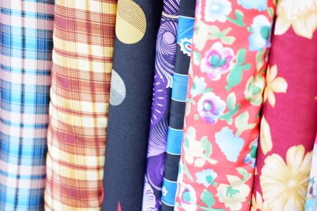 fabric with beautiful and charming colorsの写真素材