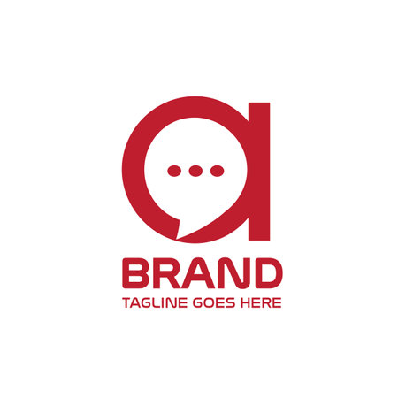 Initial Letter ID Chat Logo Template Design Vector, Business Identity Logotypeのイラスト素材