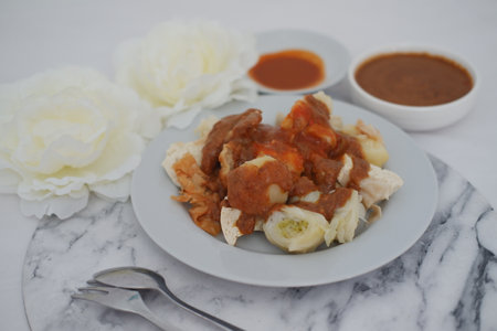 Siomay, Indonesian traditional street foodの写真素材