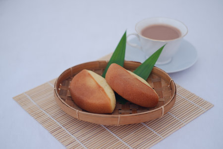 Kue Pukis or pukis cake made from flour eggs yeast and coconut milk.の写真素材