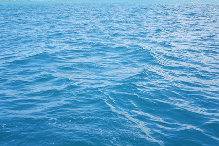 The Serenity of the Open Blue Oceanの写真素材