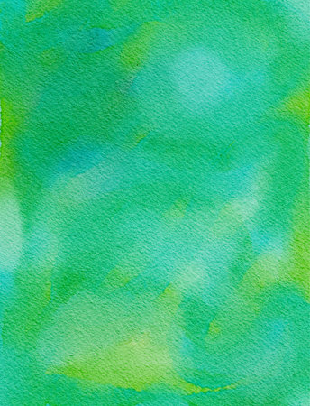 Gentle Watercolor Fields in Spring Tonesの写真素材