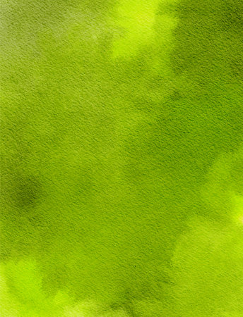 Gentle Watercolor Fields in Spring Tonesの写真素材