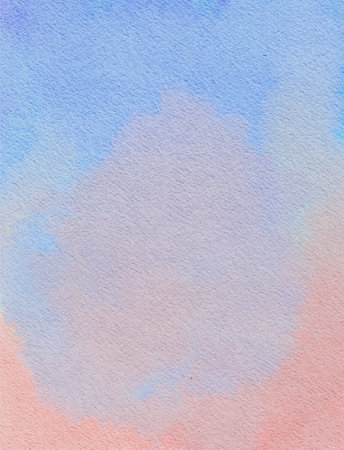 A Peaceful Collision of Blush and Skyの写真素材