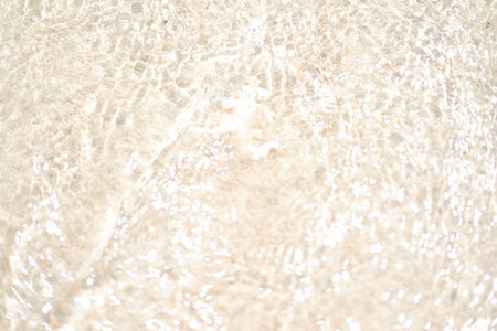 Clear water surface with ripplesの写真素材