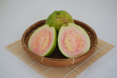 Guava Fruit A Vibrant Still Lifeの写真素材