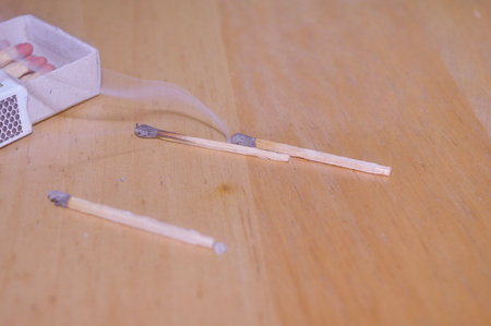 Smoke from matchesの写真素材