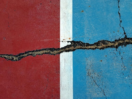 Crack floor, Color floorの写真素材