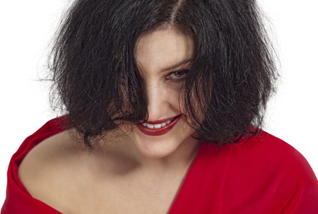 portrait of a beautiful woman in her 50s. Natural look, charming smileの写真素材