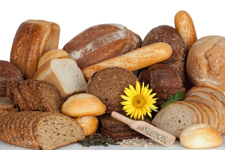 Assortment of baked goods, bread and bakeries-studio shot.の写真素材