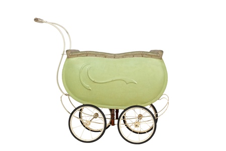 Vintage buggy isolated on a white backgroundの写真素材
