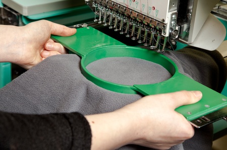 Textile embroidery machine in Textile Industry