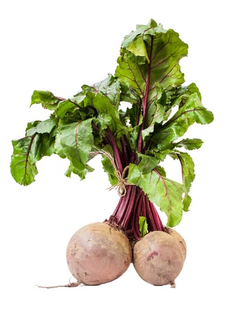 bunch of  Beetroot, isolated on white backgroundの写真素材