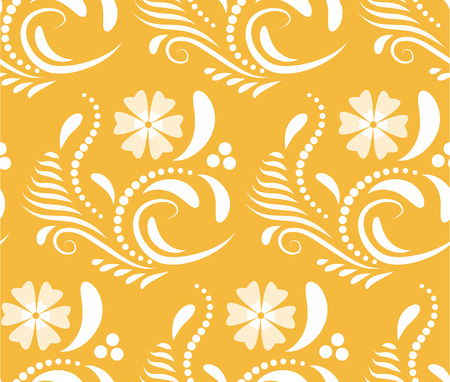 Abstract Seamless geometrical pattern with floral background. Vector Illustration.のイラスト素材