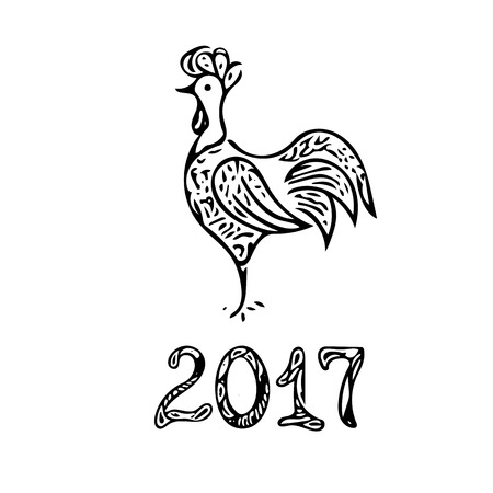 Merry Christmas. Hand drawn vector illustrationのイラスト素材