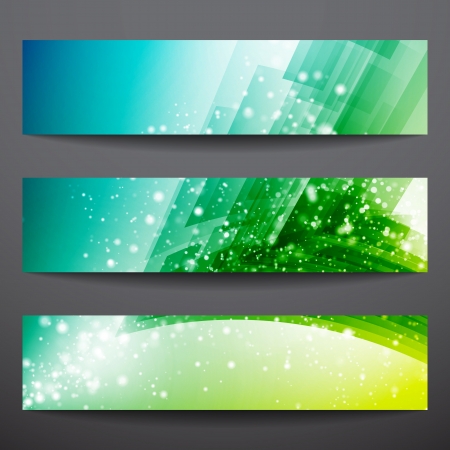 Abstract vector banners  Business banner  Banner background  Web banner  Technology background  Business card  Technology abstract  Bright background  Green background  Blue background  Yellow backgroundのイラスト素材