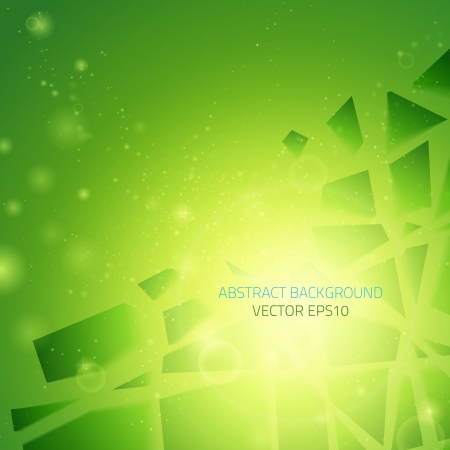 Abstract vector background  Business background  Technology background  Business card  Technology abstract  Bright background  Green background  Glowing background  Glowing backgroundのイラスト素材
