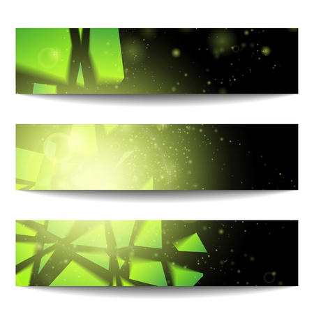 Vector web banners  One, two, three  Presentation slide template  Abstract background  Business background  Technology background  Business card  Technology abstract  Glowing backgroundのイラスト素材