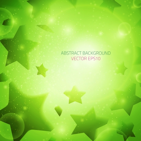Abstract vector background  Business background  Stars background  Music background  Party background  Bright background  Green background  Glowing background  Presentation backgroundのイラスト素材