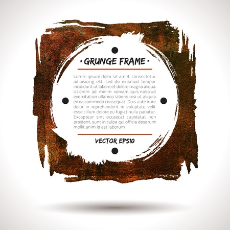 Trendy grunge  frame. Grunge background. Watercolor background. Retro background. Vintage background. Business background. Abstract background. Hand drawn. Texture background. Abstract shapeのイラスト素材