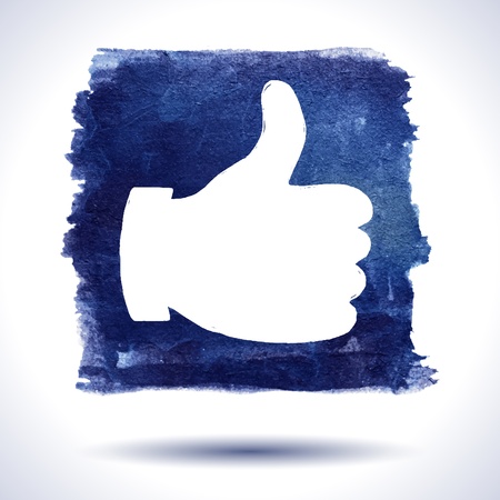 Like hand. Social media. Grunge background. Watercolor background. Retro background. Vintage background. Business background. Hand drawnのイラスト素材