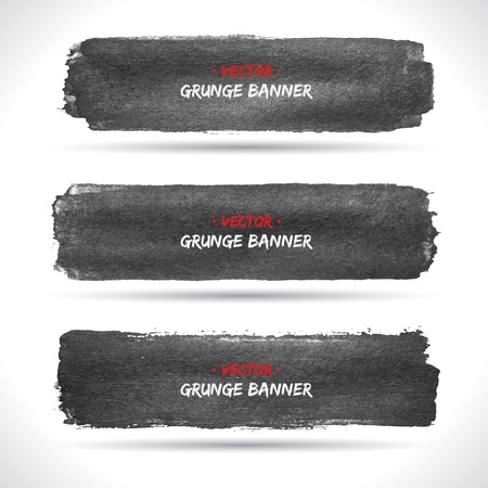 Set of grunge banners   のイラスト素材